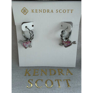 Kendra Scott Pink Heart Earrings